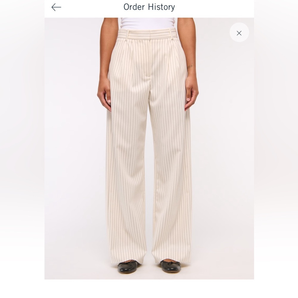Abercrombie & Fitch Curve Love Sloane Tailored Wide Leg Pant